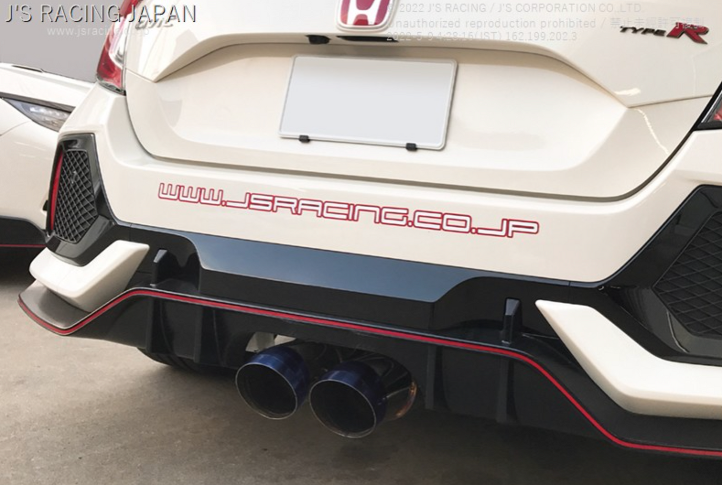J'S RACING FK8 SUS Exhaust Plus Dual 70RS