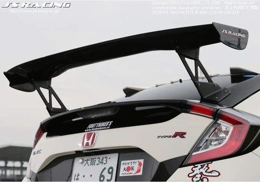 Js Racing Wet Carbon 3D GT Wing Honda Civic Type-R FK8 2017-2021
