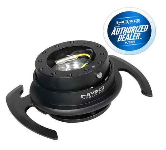 NRG S/W QUICK RELEASE (4.0): BLACK BODY/BLACK RING W/HANDLES